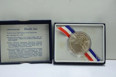 1983 P US Silver Commemorative $1 Olympic Box/COA - Image 1 of 4
