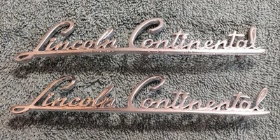 (2) Emblemas de tapacubos de neumático de repuesto Lincoln Continental 1941-48 Foto 1 de 4
