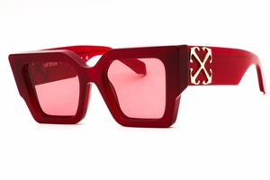 OFF WHITE CATALINA 2828 Sunglasses Burgundy Frame Burgundy Lenses 55mm - Picture 1 of 4