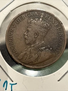 1917 canadese 1 centesimo Canada grande centesimo - Foto 1 di 2