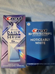 NEW Crest Noticeably White Whitestrips 20 Strips plus Daily whitening serum - Picture 1 of 3