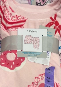 Cakes & Bows Velour Fleece Pyjama Set Girls Ages 7-15 Years - Picture 1 of 2