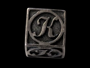 Bracciale Michael Anthony Vintage Argento Sterling 925 Lettera K Iniziale Charm - Foto 1 di 6