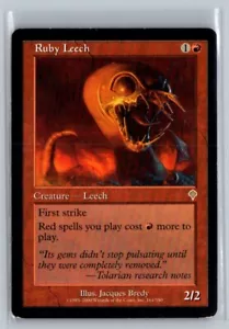Ruby Leech Invasion Rare – MTG Magic the Gathering Card - Picture 1 of 2