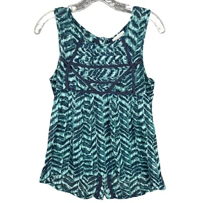 Babydoll Delias Sheer Hi Lo Tank Talla Mediana Azul Aqua Y2K Boho Fairy Whimsigoth Foto 1 de 4