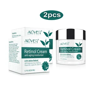 2pcs Retinol Face Cream Hyaluronic Acid Skin Anti Aging Wrinkles Moisturizer - Picture 1 of 12