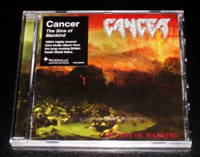 Cancer: The Sins Of Mankind CD 2021 Reissue Peaceville Records CDVILEF845 JC NEW - Image 1 of 3