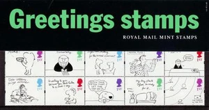 GB 1996 GREETINGS CARTOONS PRESENTATION PACK G5 SG 1905 1914 MINT STAMP SET - Picture 1 of 1