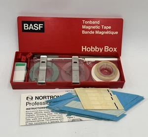 BASF Hobby Box Magnetic Tape Repair Kit Reel to Reel + Nortronics splicing tabs - Picture 1 of 14