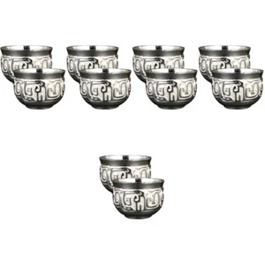 5 Count Reusable Water Bottle Steel Embossed Wine Glass Travel - Picture 1 of 12