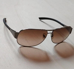 Ray Ban Occhiali da Sole quadrati U.S.A Lenti Marroni+ Custodia originale - Foto 1 di 11