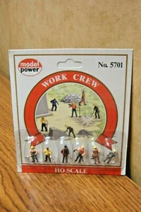 MODEL POWER WORK CREW HO SCALE FIGURES - Picture 1 of 1