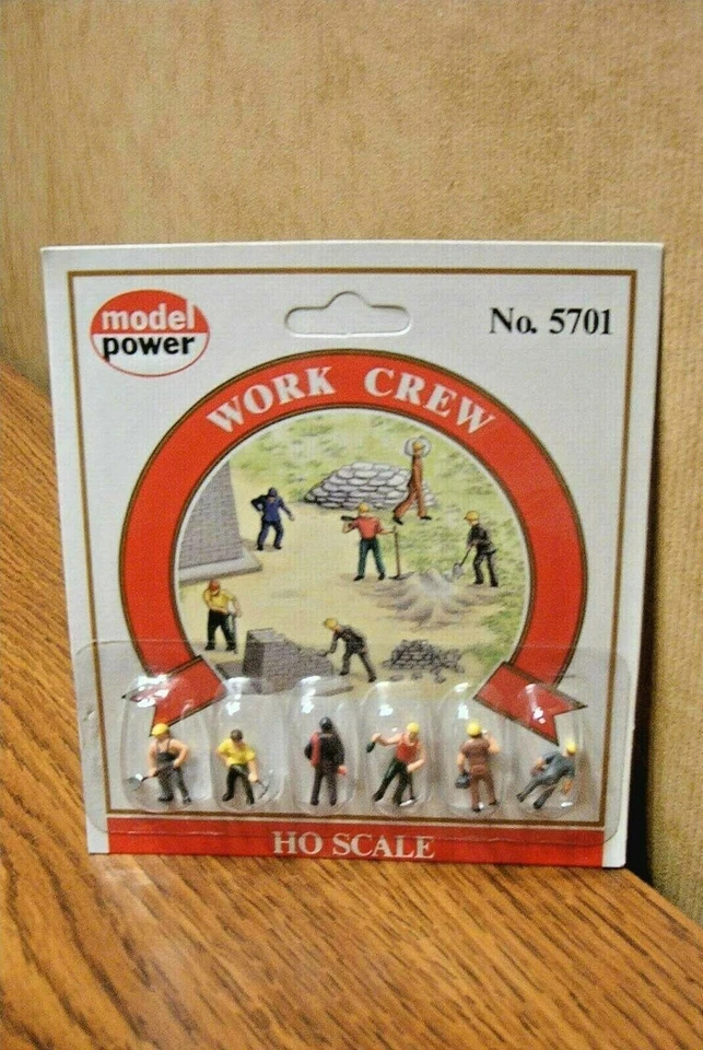 MODEL POWER WORK CREW HO SCALE FIGURES - Image 1 of 1