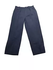 Vintage Polo Ralph Lauren Pants Mens Blue Dress Trousers 32x28 Twill Coin Pocket - Picture 1 of 11