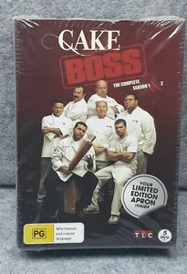 NEW: CAKE BOSS Season 1 & 2 DVD Boxset + Limited Edition APRON - Region 4 PAL - Foto 1 di 4