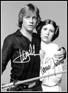 Carrie Fisher, Autographed, Pure Cotton Canvas Image. Limited Edition (CF-14) c - Picture 1 of 1