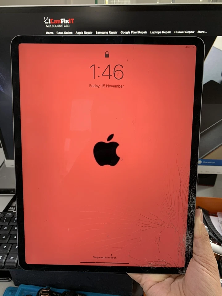 iPad Pro 12.9 5ta Pantalla Reparación Cristal Repuesto - LCD Debe Funcionar - Por Correo Foto 1 de 4