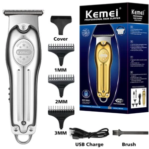 Kemei-322 USB Rchargeable Hair Trimmer Professional Hair Clipper Electr Razor US - Picture 1 of 25