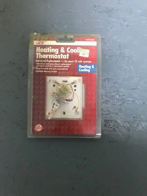 Ace Hardware 42351 universal manual 24 volt wall air conditioning thermostat new - Image 1 of 3