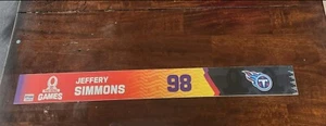 Jeffery Simmons 2023 Probowl games nameplate Tennessee Titans  - Bild 1 von 1