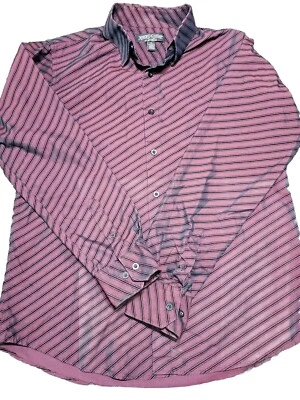 Camisa de manga larga con botones Extreme Couture para hombre talla L Y2k  Foto 1 de 3