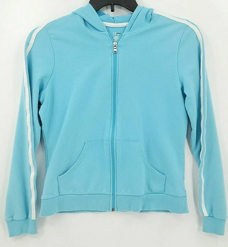Sudadera con capucha SJB Active para mujer adulta talla mediana azul liso bolsillos cremallera completa Foto 1 de 4