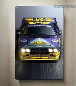 Póster metálico Lancia 037 Rally Racing Car Grupo B - Letrero 20x30 cm - Imagen 1 de 4