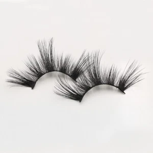 US 3 Paar 100 % echte Nerz 5D Volumen lang dick falsche Wimpern Streifen Augenwimpern - Bild 1 von 10