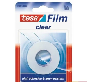 TESA FOLIE CLEAR Rolle Auto Klebeband transparent hochfest 33 m x 19 mm - Bild 1 von 1