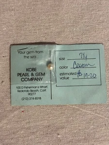 12 Cream Pearls, Kobe Pearl & Gem Co - Undrilled/ New Collection 5 1/4 - 7 1/4 - Picture 1 of 7