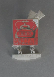 KETTLE MORAINE Curling Pin ~ 2ND 4TH EVENT 1977 Vintage Wisconsin - Bild 1 von 1