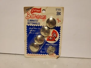 Vintage Prims Buttonsnapp Package 4 Sets Vintage Brass Eliminates Buttonholes  - Picture 1 of 4
