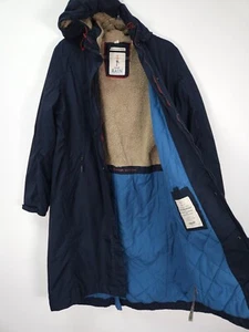 Seasalt Janelle Mantel Gr. 16 dunkelblau wasserdicht Parka Jacke Outdoor Fleece - Bild 1 von 10