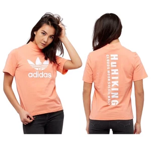 Pharrell Williams adidas Originals Womens HU Hiking Logo T-Shirt Tee Top New - Picture 1 of 4