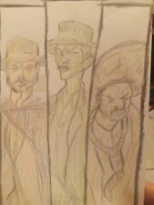 "The Good The Bad And The Ugly" Outlaw Bundle 3 Pack Art Drawings 
