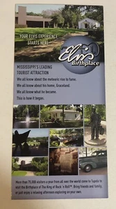Elvis Presley’s Birthplaces Brochure Tupelo Mississippi Elvis Birth House BR15 - Picture 1 of 2