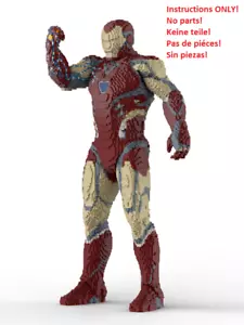 LEGO Iron Man Infinity gauntlet statue building instructions INSTRUCTIONS ONLY - Imagen 1 de 8