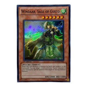 Yu-Gi-Oh! TCG - Windaar, Sabio de Gusto (HA05-EN042) - Súper Raro - Casi Nuevo - 1x - - Imagen 1 de 2