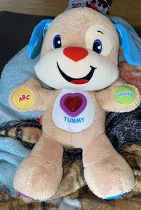 2014 Fisher Price LAUGH & LEARN SMART STAGES PUPPY DOG Interactive Plush Toy 14" - Picture 1 of 9