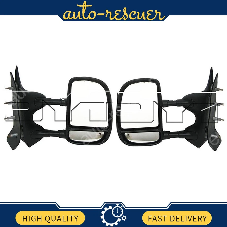 Espelho de porta esquerda direita TYC 2x para 1992 até 2008 Ford E-150 Econoline - Imagem 1 de 4