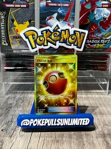 Pokémon TCG Cherish Ball (Secret) 250/236 Sm-Unified Minds Gold Holo NM - Picture 1 of 2