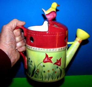 Yankee Candle SPRING WATERING CAN Wax Tart Burner Warmer Birds Flowers #1036823 - Picture 1 of 13
