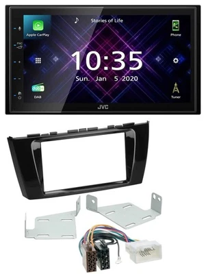 JVC DAB 2DIN MP3 Bluetooth USB Autoradio für Mitsubishi Mirage SpaceStar ab 13 - Bild 1 von 4