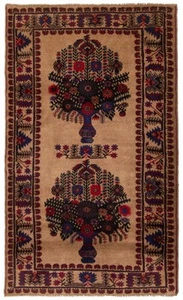 Traditional Vintage Hand-Knotted Carpet 2'10" x 4'11" Wool Area Rug - Picture 1 of 9