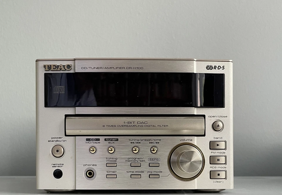 TEAC CR-H100, Tuner, Verstärker, Fernbedienung, Anleitung - CD DEFEKT - Bild 1 von 4