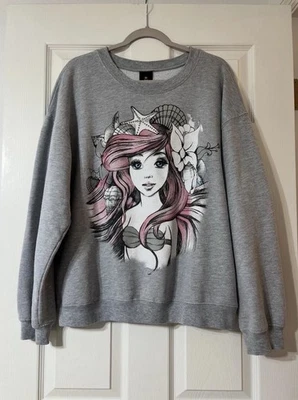 Disney Princess The Little Mermaid Ariel Sweatshirt Juniors Size XXL (19) - Image 1 of 4
