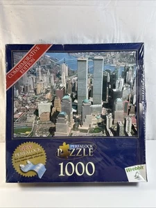 WORLD TRADE CENTER 2001 New York City TWIN TOWERS 1000 Piece PERFALOCK Puzzle - Picture 1 of 6
