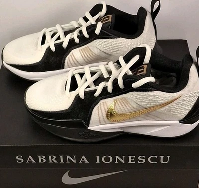 Nike FQ7377 001 Kids' 1Y Grade School Sabrina 2 Basketball, Blk/Met. Gold/Wht - Image 1 of 4