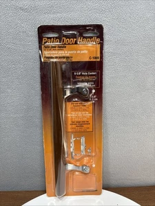Prime-Line C-1069 Patio Door Handle Pull, 10'' in W, Wood-Chrome (Single Pack) - Picture 1 of 3