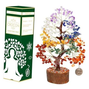 Seven Chakra Crystal Tree Birthday Gifts for 001 Seven Chakra (Golden Wire) - Picture 1 of 7